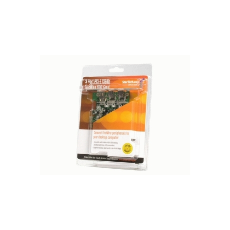 StarTech.com 3 Port 2b 1a 1394 PCI Express FireWire Card Adapter - 1394 FW PCIe FireWire 800 / 400 Card (PEX1394B3) - FireWire adapter - PCIe - FireWire 800 - 2 ports + 1 x FireWire - for P / N: BNDTB10GI, BNDTB210GSFP, BNDTB310GNDP, BNDTB410GSFP, BNDTB4M2E1, BNDTBUSB3142 - 1