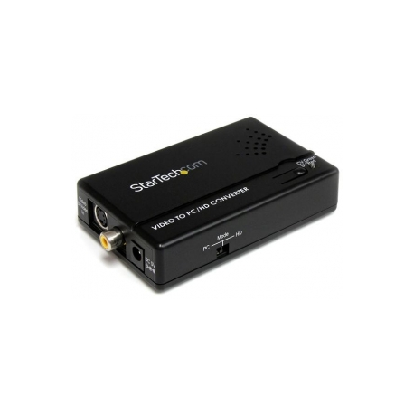 StarTech.com Composite and S-Video to VGA Video Scan Converter - composite to VGA - scan Converter - s-Video to VGA (VID2VGATV2) - Video converter - composite video, S-video - component video, VGA - black - for P / N: SVA5M3NEUA - 5