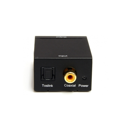 StarTech.com SPDIF Digital Coaxial or Toslink Optical to Stereo RCA Audio Converter - Digital Audio Adapter (SPDIF2AA) - Coaxial / optical digital audio converter - black - for P / N: FPCEILPTBLP, FPWARTB1M, FPWFXBAT, FPWTLTBAT, STNDMTV100, STNDMTV70, STNDMTVDUO - 1