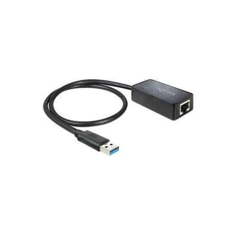 DeLock Adapter USB 3.0 > Gigabit LAN 10 / 100 / 1000 Mb / s - Network adapter - USB 3.0 - Gigabit Ethernet - 1