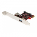 StarTech.com 2 port PCI Express SuperSpeed USB 3.0 Card with UASP Support - 1 Internal 1 External - Dual Port PCIe USB 3.0 Adapter (PEXUSB3S11) - USB adapter - PCIe 2.0 low profile - USB, USB 2.0, USB 3.0 - 2 ports - for P / N: HB20A4AME, HB20A7AME, S251BU31315, SDOCK2ERU33, SDOCK2U313R, SDOCK2U33V, UNIDOCKU33