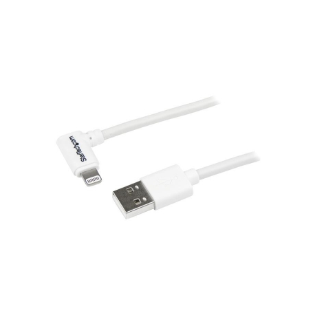 StarTech.com 2m (6ft) Long White Apple 8-pin Lightning Connector to USB Cable for iPhone / iPod / iPad - Charge and Sync Cable (USBLT2MW) - Lightning cable - Lightning male to USB male - 2 m - double shielded - white - for P / N: KITBXAVHDPEU, KITBXAVHDPNA, KITBXAVHDPUK, KITBXDOCKPEU, KITBXDOCKPUK, KITBZDOCK - 2
