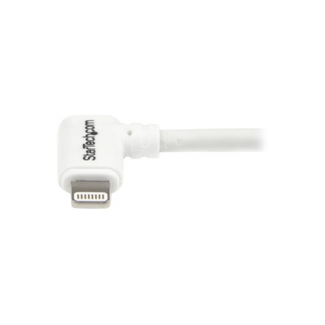 StarTech.com 2m (6ft) Long White Apple 8-pin Lightning Connector to USB Cable for iPhone / iPod / iPad - Charge and Sync Cable (USBLT2MW) - Lightning cable - Lightning male to USB male - 2 m - double shielded - white - for P / N: KITBXAVHDPEU, KITBXAVHDPNA, KITBXAVHDPUK, KITBXDOCKPEU, KITBXDOCKPUK, KITBZDOCK - 7