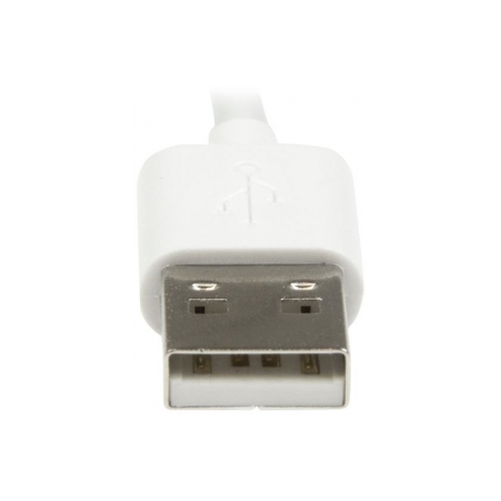 StarTech.com 2m (6ft) Long White Apple 8-pin Lightning Connector to USB Cable for iPhone / iPod / iPad - Charge and Sync Cable (USBLT2MW) - Lightning cable - Lightning male to USB male - 2 m - double shielded - white - for P / N: KITBXAVHDPEU, KITBXAVHDPNA, KITBXAVHDPUK, KITBXDOCKPEU, KITBXDOCKPUK, KITBZDOCK - 9