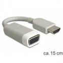 Delock - Adapter - HD-15 (VGA) female to HDMI male - white