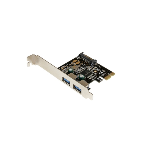 StarTech.com 2 Port PCI Express USB 3.0 Controller Card w / SATA Power - USB adapter - PCIe - USB 3.0 x 2 - PEXUSB3S23 - USB adapter - PCIe - USB 3.0 x 2 - for P / N: S3510SMU33, USB3S2ESATA3 - 2