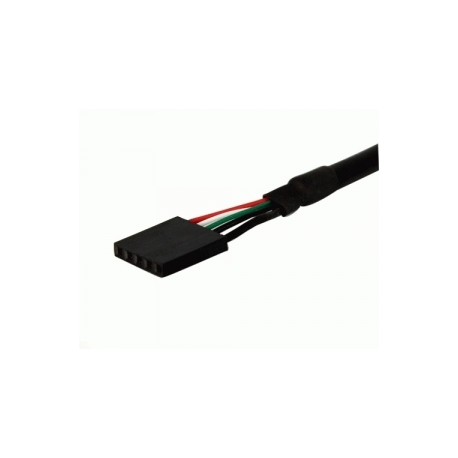 StarTech.com 1 ft Panel Mount USB Cable - USB A to Motherboard Header Cable Adapter F / F - USB 2.0 internal Cable (USBPNLAFHD1) - USB internal to external cable - USB (F) to 5 pin USB 2.0 header (F) - 30 cm - thumbscrews - black - 1