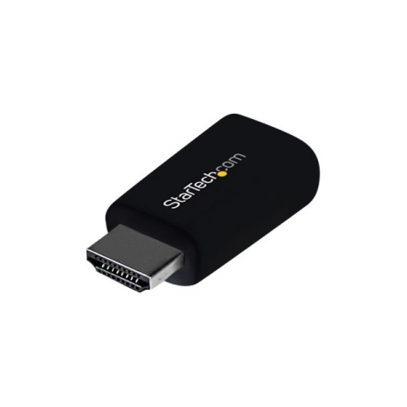StarTech.com Compact HDMI to VGA Adapter Converter - Ideal for Chromebooks Ultrabooks & Laptops - 1920x1200 / 1080p - Adapter - HDMI male to HD-15 (VGA) female - 4.5 cm - black - active - for P / N: DKT30CSDHPD3, SV211HDUC, SV221HUC4K - 0