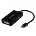 StarTech.com 3 in 1 Mini DisplayPort Adapter - 1080p - Mini DP / Thunderbolt to HDMI / VGA / DVI Splitter for Your Monitor (MDP2VGDVHD) - Adapter - Mini DisplayPort male to HD-15 (VGA), DVI-D, HDMI female - 27 cm - black - active, 1920 x 1200 (WUXGA) support - for P / N: DKT31CMDPHPD