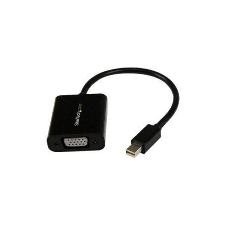 StarTech.com Mini DisplayPort to VGA Adapter - DisplayPort 1.2 - 1080p - Thunderbolt to VGA Monitor Adapter - Mini DP to VGA (MDP2VGA2) - Adapter - Mini DisplayPort (M) to HD-15 (VGA) (F) - Displayport 1.2 / Thunderbolt - 22 cm - active, 1920 x 1200 (WUXGA) support - black - 0