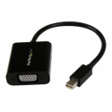 StarTech.com Mini DisplayPort to VGA Adapter - DisplayPort 1.2 - 1080p - Thunderbolt to VGA Monitor Adapter - Mini DP to VGA (MDP2VGA2) - Adapter - Mini DisplayPort (M) to HD-15 (VGA) (F) - Displayport 1.2 / Thunderbolt - 22 cm - active, 1920 x 1200 (WUXGA) support - black