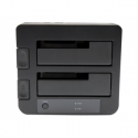 StarTech.com USB 3.0 / eSATA Dual Hard Drive Docking Station with UASP for 2.5 / 3.5in SATA SSD / HDD - SATA 6 Gbps USB 3.0 Dual Drive Dock - Storage controller - 2.5", 3.5" - SATA 6Gb / s - eSATA 6Gb / s, USB 3.0 - black - for P / N: SVA12M5NA