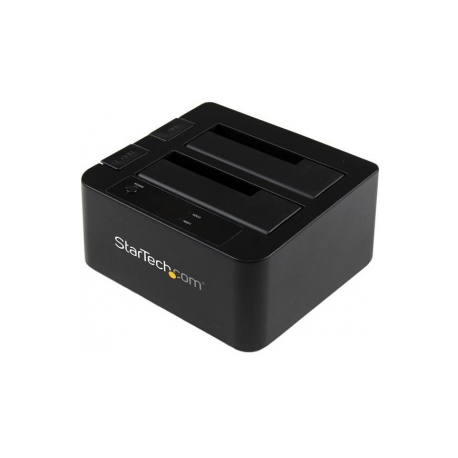StarTech.com USB 3.0  /  eSATA Dual Hard Drive Docking Station with UASP for 2.5 / 3.5in SATA SSD  /  HDD - SATA 6 Gbps USB 3.0 Dual Drive Dock - Storage controller - 2.5", 3.5" - SATA 6Gb / s - eSATA 6Gb / s, USB 3.0 - black - for P / N: SVA12M5NA - 2