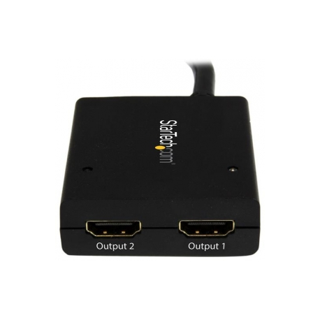 StarTech.com HDMI Splitter 1 In 2 Out - 4k 30Hz - 2 Port - Aluminum - HDMI Multi Port - HDMI Audio Splitter (ST122HD4K) - Video / audio switch - 2 x HDMI - desktop - for P / N: SVA5H2NEUA - 2