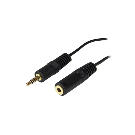StarTech.com 12 ft. (3.7 m) 3.5mm Audio Extension Cable - PC Speaker Extension Audio Cable - Strain Relief - Black - Aux Cable (MU12MF) - Audio extension cable - stereo mini jack male to stereo mini jack female - 3.7 m - for P / N: PEXSOUND7CH, SV211DPUA, SV211DPUA4K, SV211HDUA4K, SV431DL2DU3A, SV431TDVIUA - 3