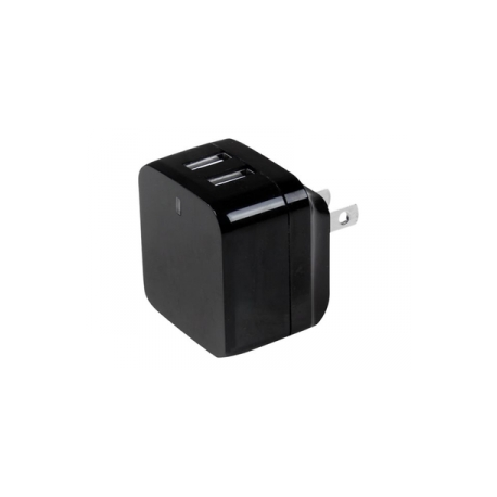 StarTech.com Travel USB Wall Charger - 2 Port - Black - Universal Travel Adapter - International Power Adapter - USB Charger (USB2PACBK) - Power adapter - 17 Watt - 3.4 A - 2 output connectors (USB) - black - for P / N: USBLT1MWS, USBLT2MBR, USBLT2MW, USBLT30CMW, USBLTM1MBK, USBLTM1MWH, VID2VGATV3 - 0