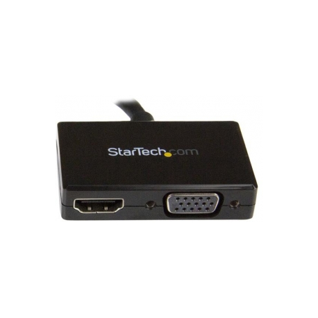 StarTech.com 2 in 1 Displayport Adapter - DisplayPort to HDMI or VGA - DisplayPort Adapter - 1920x1200 - Travel Adapter (DP2HDVGA) - Video converter - DisplayPort - HDMI, VGA - black - 5