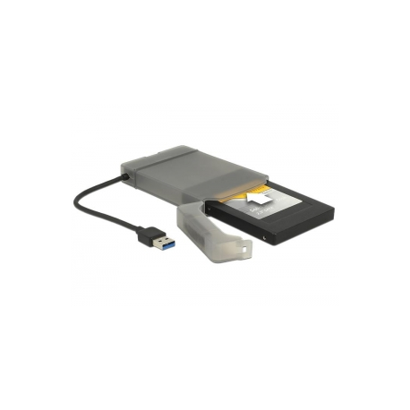 Delock - Storage controller - 2.5" - SATA 6Gb / s - USB 3.0 - grey, black - 5