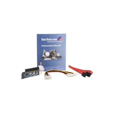 StarTech.com IDE to SATA Hard Drive or Optical Drive Adapter Converter - 40-Pin PATA to 2.5" SATA HDD / SSD / ODD Converter (IDE2SAT2) - Storage controller - 1 Channel - SATA 1.5Gb / s - Ultra ATA / 133 - 7