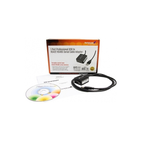 StarTech.com 6 ft Professional RS422 / 485 USB Serial Cable Adapter w / COM Retention (ICUSB422) - Serial adapter - USB - RS-422 / 485 - 5