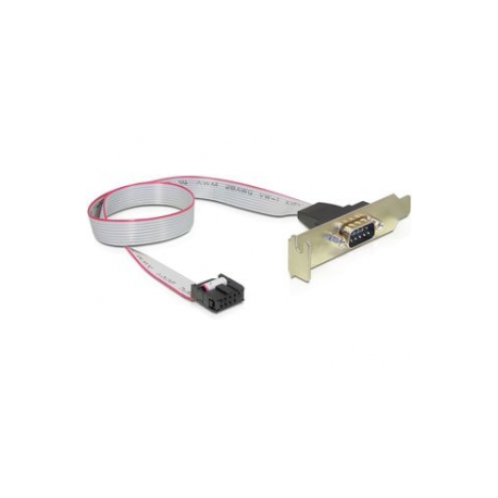 DeLOCK Slot Bracket > 1 x Serial - Serial panel - DB-9 (M) to 9 pin IDC (F) - 40 cm - 0
