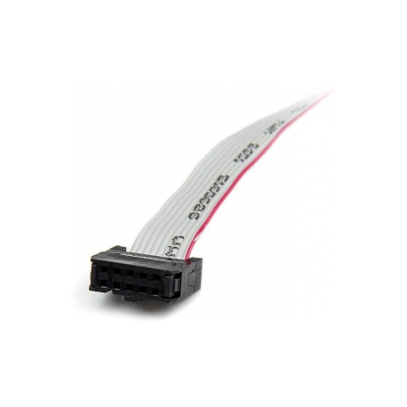 StarTech.com 1 Port 16in DB9 Serial Port BRacket to 10 Pin Header - Low Profile - low profile DB9 Header - DB9 bRacket (PLATE9M16LP) - Serial panel - DB-9 (M) to 10 PIN IDC (F) - 40.6 cm - grey - 7
