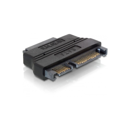 DeLOCK Adapter SATA 22pin male > Slim SATA female 13pin - SATA adapter - Slimline SATA (F) to SATA combo (M) - 1