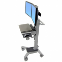 Ergotron Neo-Flex WideView WorkSpace - Cart - for 2 LCD displays  /  PC equipment (Constant Force motion) - dual - aluminium, powder-coated steel, high-grade plastic - two-tone grey - screen size: up to 22"