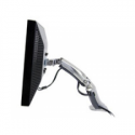 Ergotron MX - Mounting kit (articulating arm, desk clamp mount, grommet mount, base, extension) - for LCD display (Constant Force motion) - polished aluminium - screen size: up to 30"