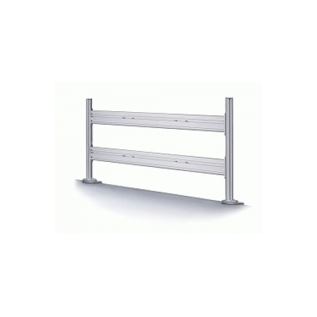 Neomounts by Newstar FPMA-DTB200 - Mounting kit (toolbar) - for 6 LCD displays (fixed) - silver - screen size: 10"-24" - clamp mountable - 2