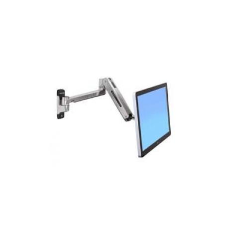 Ergotron LX HD - Mounting kit (extension adapter, VESA adapter, sit-stand arm, wall mount base) - for LCD display - polished aluminium - screen size: up to 46" - 0