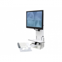 Ergotron StyleView Vertical Lift, Patient Room - Monitor  /  keyboard mouning kit (vertical) - sit-stand - wall mountable - up to 24" - white