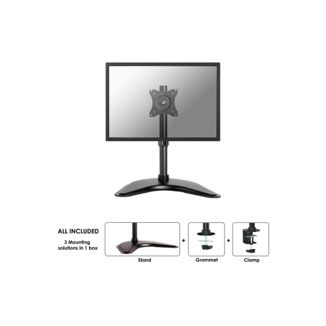 Neomounts by Newstar Select NM-D335 - Stand - for LCD display (full-motion) - black - screen size: 10"-30" - desktop stand, clamp mountable, grommet, desk-mountable - 5