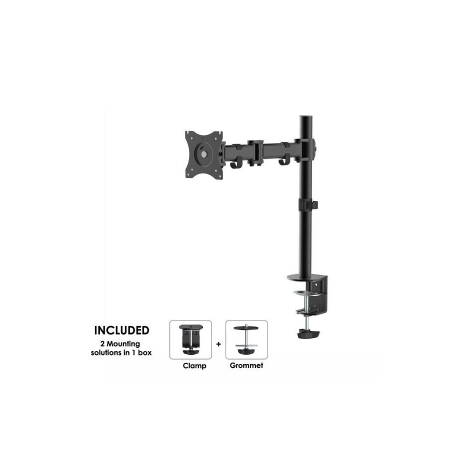 Neomounts by Newstar Select NM-D135 - Mounting kit - for LCD display (full-motion) - black - screen size: 10"-30" - clamp mountable, grommet, desk-mountable - 0