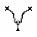 StarTech.com Desk Mount Dual Monitor Arm - Articulating - Supports VESA Monitors 12" to 30" - Adjustable - Grommet  /  Desk Mount - Premium - Silver (ARMDUAL30) - Mounting kit (desk mount, grommet clamp) - for LCD display (full-motion) - plastic, aluminium, steel - black, silver - screen size: 30" - for P / N: ACCSMNT, DK30A2DH, DK30C2DAGPD, DK30C2HAGPD, PXT101YUK, TB3DK2DPM2, TB3DK2DPPD