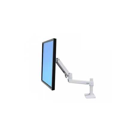 Ergotron LX - Mounting kit (articulating arm, desk clamp mount, pole, extension bracket) - for LCD display - aluminium, steel - white - screen size: up to 34" - desktop - 0