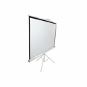Elite Tripod Series T113NWS1 - Projection screen with tripod - 113" (287 cm) - 1:1 - Matte White - white
