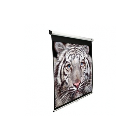 Elite Screens Manual Series M120XWV2 - Projection screen - ceiling mountable, wall mountable - 120" (305 cm) - 4:3 - MaxWhite - white - 0