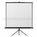 Reflecta CrystalLine Tripod - Projection screen with tripod - 131" (334 cm) - 1:1 - BetaLux - totally black