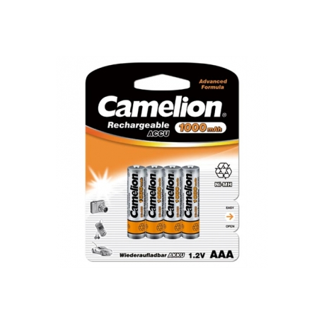 Camelion  Rechargeable Batteries Ni-MH AAA (R03), 1000mAh, 4-pack - 0