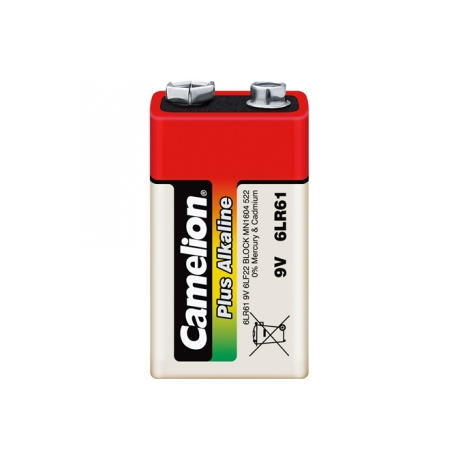 Camelion Plus Alkaline 6LR61-SP1 - Battery 9V - Alkaline - 700 mAh - 0