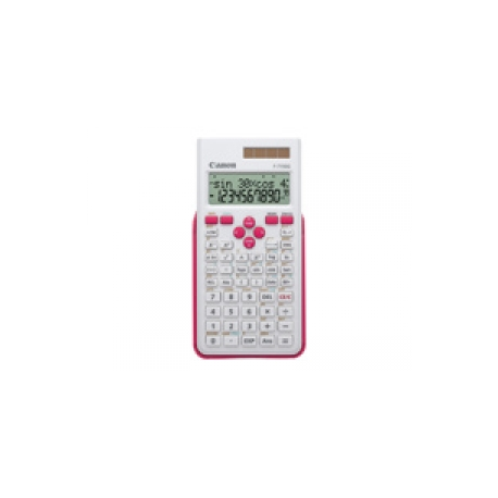 Canon F-715SG - Scientific calculator - 10 digits + 2 exponents - solar panel, battery - white with magenta - 0