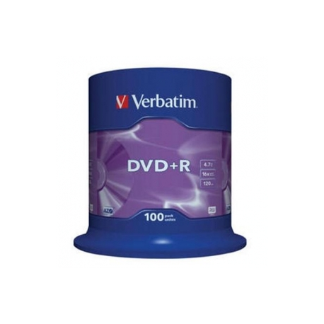 Verbatim - 100 x DVD+R - 4.7 GB 16x - matt silver - spindle - 0
