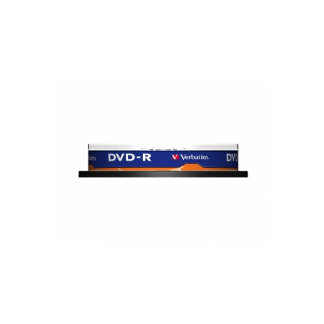 Verbatim - 10 x DVD-R - 4.7 GB 16x - matt silver - spindle - 1
