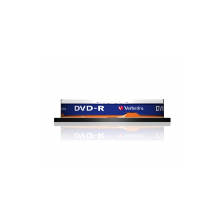 Verbatim - 10 x DVD-R - 4.7 GB 16x - matt silver - spindle - 2