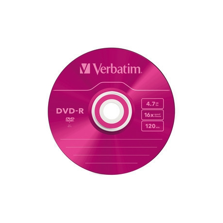 Verbatim Colours - 5 x DVD-R - 4.7 GB 16x - 4