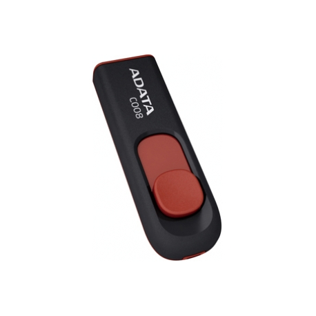 ADATA Classic Series C008 - USB flash drive - 32 GB - USB 2.0 - black, red - 2