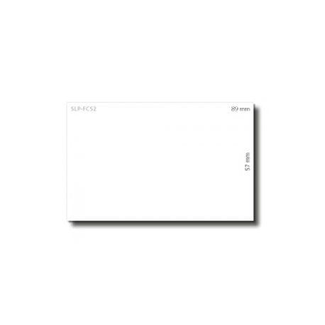 Seiko Instruments SLP-FCS2 - Matte - non-adhesive - white - 57 x 89 mm 600 card(s) (300 sheet(s) x 2) business cards - for Smart Label Printer 440, 440 Office Administration Pack, 450, 620, 650, 650SE - 0