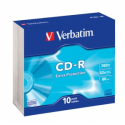 Verbatim - 10 x CD-R - 700 MB (80min) 52x - slim jewel case