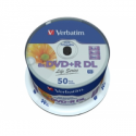 Verbatim - 50 x DVD+R DL - 8.5 GB (240min) 8x - printable surface - spindle